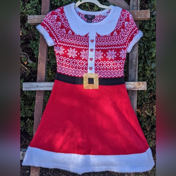 Girl's Santa's Helper Dress, size Large - Picture 5 of 11
